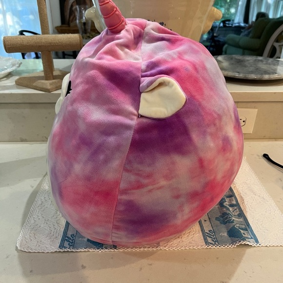 Squishmallows Lola the Unicorn Tie Dye Valentine Plush by Kelly Toys - Picture 5 of 10